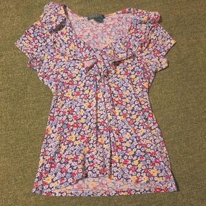 Ralph Lauren Multicolor Floral Blouse